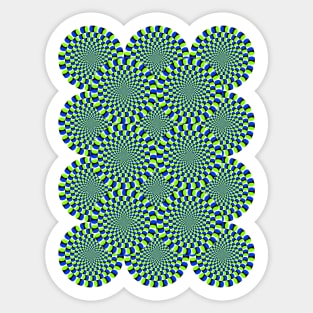 Rotating Snakes Illusion Sticker